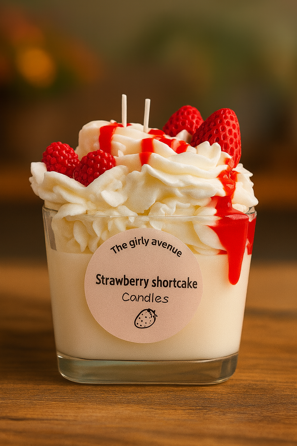 Strawberry SHORTCAKE candles